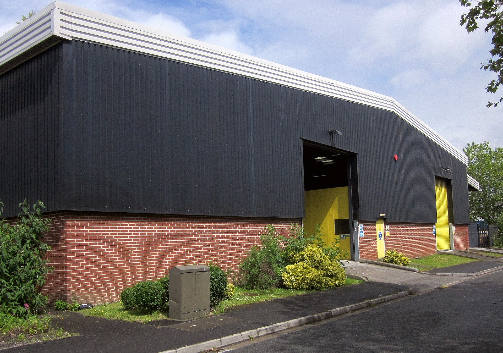 Industrial warehouse building